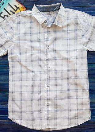 Стильна сорочка з коротким рукавом для хлопчика на 10-11, 11-12 і 13-14 років