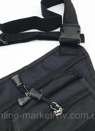 Тактическая сумка на бедро / сумка набедренная тактическая / тактическая сумка на ногу черный