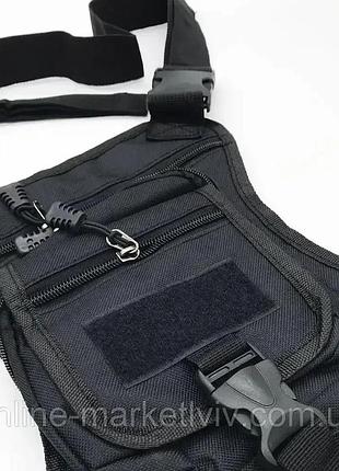 Тактическая сумка на бедро / сумка набедренная тактическая / тактическая сумка на ногу черный