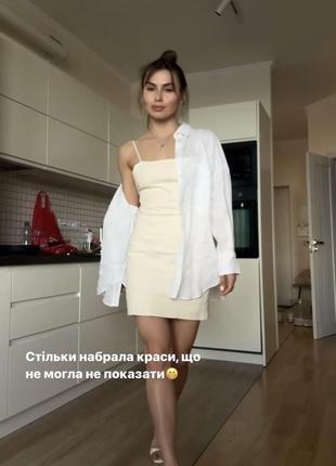 Сукня плаття zara s з імітацією білизни міні8 фото