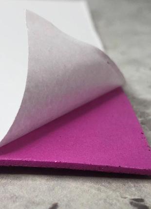 Фоамиран малиновый-008 с глиттером на клеевой основе 1,6 мм, - 1 лист а4