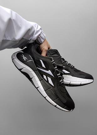 Кросівки reebok zig kinetica black/white reflective