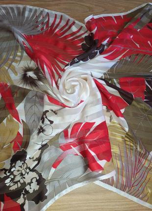 Lehner прекрасная винтажный шелковый платок