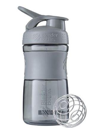 Шейкер спортивный (бутылка) blenderbottle sportmixer flip 20oz/590ml grey _ttar