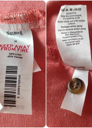 Женская льняная футболка реглан nutmeg4 фото