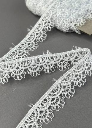 (55-727-11-001) кружево макраме 1,6 см - белоснежный