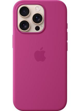 Чохол apple silicone case with magsafe для iphone 16 pro fuchsia