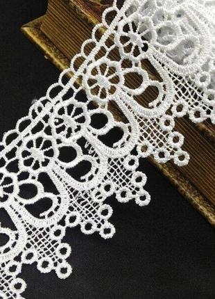 (1м) кружево макраме sindtex 7см цвет - белый (м729-71-001)