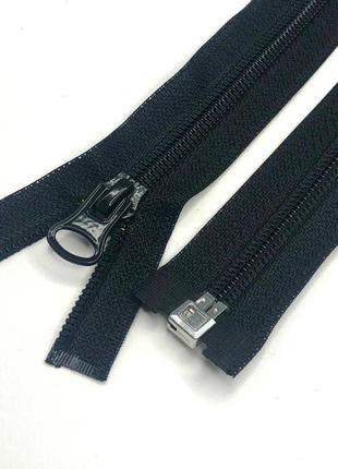 80см-спиральная молния для одежды с 1 бегунком тип 8 (черная)