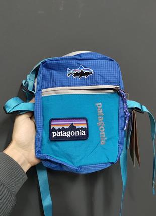 Барсетка patagonia ,блакитна
