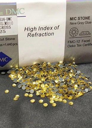 Ss16 термоклейні стрази дмс (dmc китай) col: jonquil