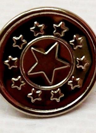 Джинсовая пуговица 17мм никель (1000шт) 0736