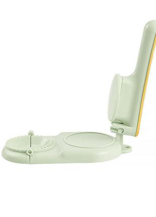 Кухонная пресс форма lesko 3593 2в1 light green для лепки пельменей вареников и раскатки теста пластиковая