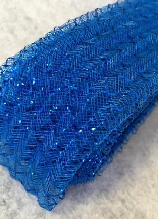 4см гофра-регілін (криналін з люрексом) 25ярд електрик