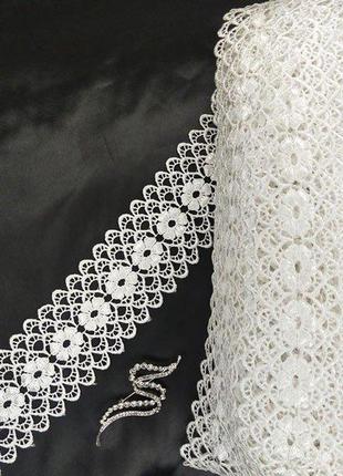 Кружево макраме sindtex 6,5см (20м) цвет - белый (08-y11560-1)