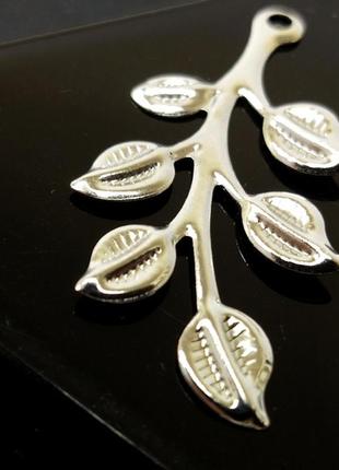 Підвіска "гілка" 19х36 мм, колір сталь