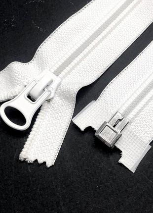 80см-спиральная молния для одежды с 1 бегунком тип 8 (белая)