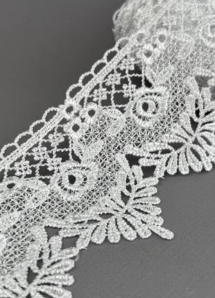 (54-727-27-001) кружево макраме 9 см - белый