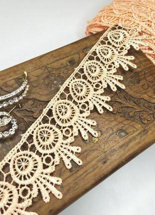 (1 метр) кружево макраме sindtex 5см цвет - персик (26м-h1931м-6)