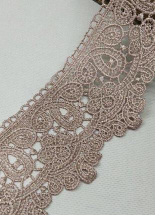 (1 м) кружево макраме sindtex 8см (13м) цвет - пудровый (м729-66-092)