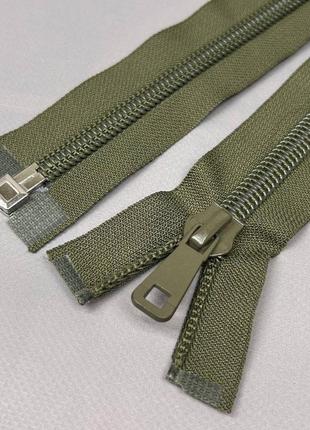 80 см молния спиральная на 1 бегунок т10 - хаки