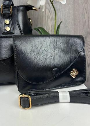 Жіноча сумка + міні сумочка клатч жіночий набір комплект сумочок 2 в 1 _ttar4 фото