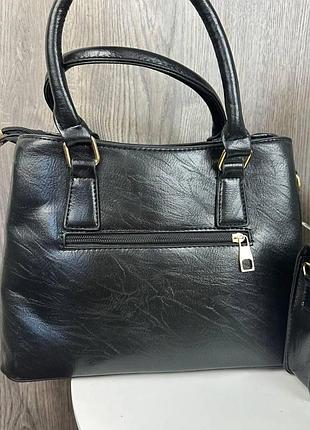 Жіноча сумка + міні сумочка клатч жіночий набір комплект сумочок 2 в 1 _ttar6 фото