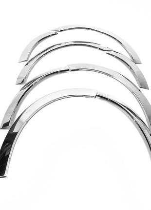 Накладки на арки (8 шт, нерж) sw для renault megane iii 2009-2016 рр