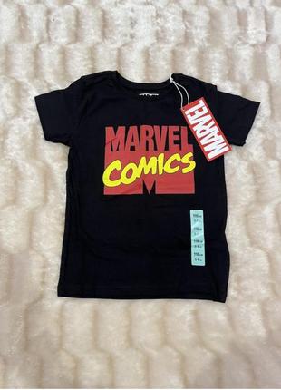 Черная футболка марвел / черная футболка marvel comics