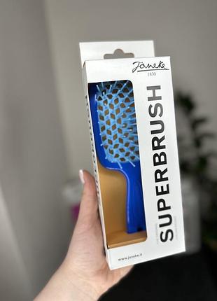 Щітка для волосся janeke superbrush (синя)