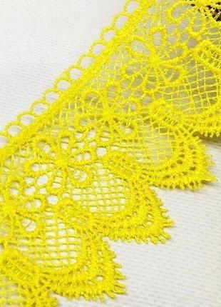 (1 м) мереживо макраме sindtex 7cm (13 м) колір - жовтий (m729-64-143)