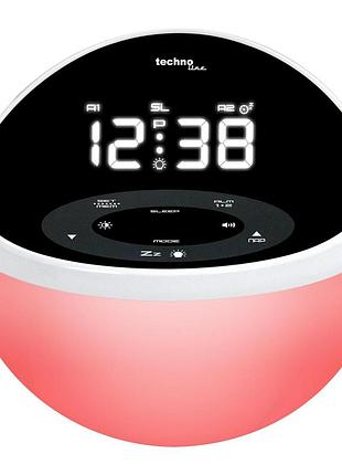 Годинник настільний з радіо technoline wt500 black/white (wt500) d_4589 ttar8 фото