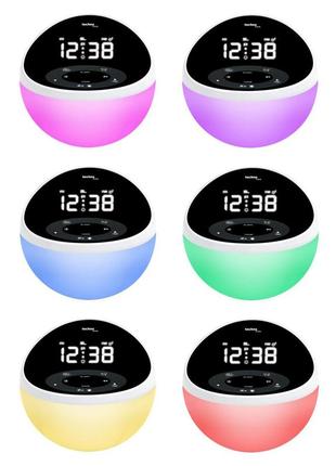 Годинник настільний з радіо technoline wt500 black/white (wt500) d_4589 ttar2 фото