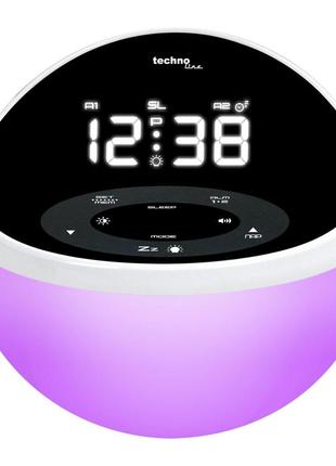 Годинник настільний з радіо technoline wt500 black/white (wt500) d_4589 ttar9 фото