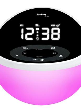 Годинник настільний з радіо technoline wt500 black/white (wt500) d_4589 ttar7 фото