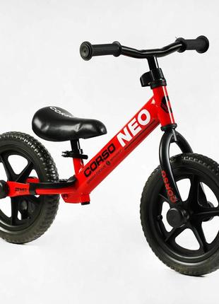 Велобіг "corso neo"  сталева рама, колесо 12" eva (піна), підставка для ніг,