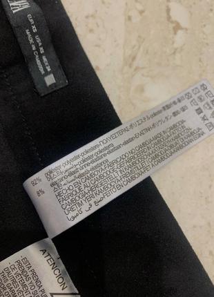 Женские брюки брюки брюки под замшу zara черные4 фото