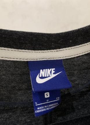 Кофта лонгслів тонкий светр nike сірий 4