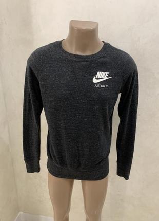 Кофта лонгслів тонкий светр nike сірий 6