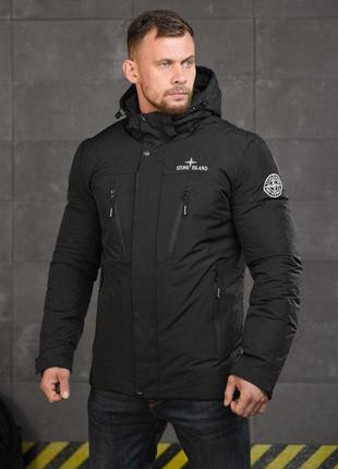 Куртка stone island black вт0555