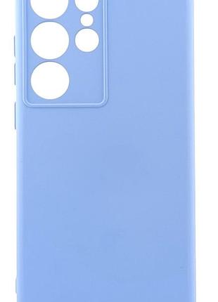 Чохол silicone case box для samsung galaxy s24 ultra бампер із мікрофіброю блакитний