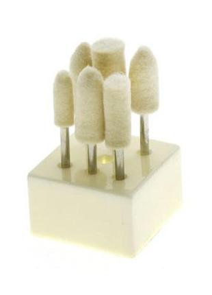 Набір м'яких насадок для педикюру, 6шт.