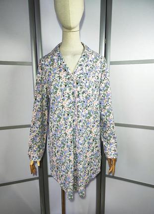 Marks&spencer трикотажный коттоновый халат в цветочный принт, 3209 12