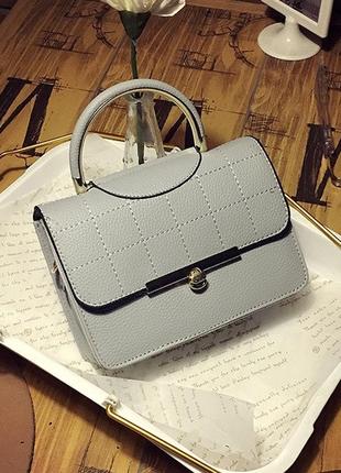 Маленька жіноча сумочка клатч сірий _ttar