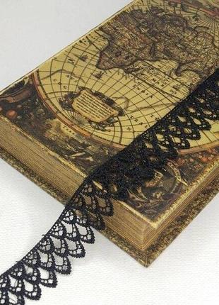 (1м) кружево макраме sindtex 3см цвет - черный (м729-23-039)