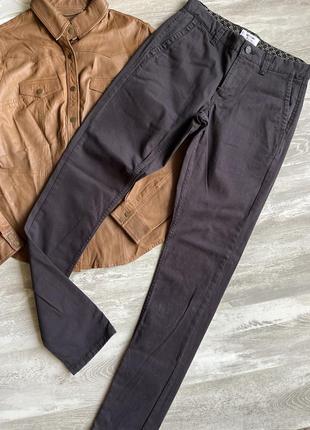 Темно-синие коттоновые штаны