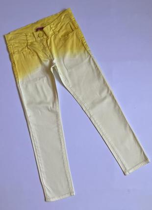 Яскраві джинси artigli для дівчинки на 8 років рост 122-128 літні штани