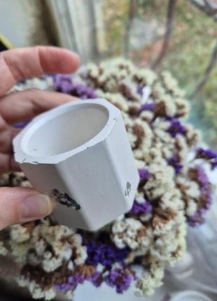 Гипсовый подсвечник, форма для свечи, hand made