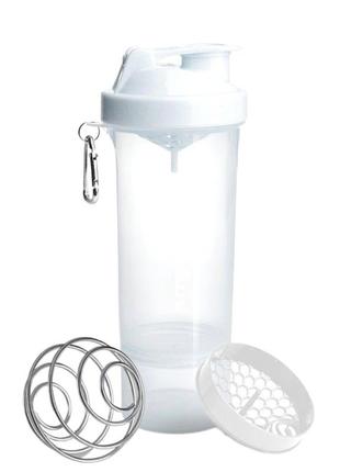 Шейкер спортивний smartshake slim 500ml pure white _ttar