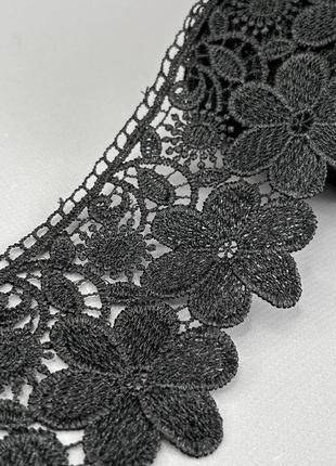 (54-727-31-002) кружево макраме 8,5 см - черный